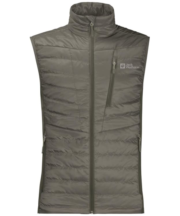 Men's Jack Wolfskin Routeburn Pro Insulated Hiking Vest - Gecko Green