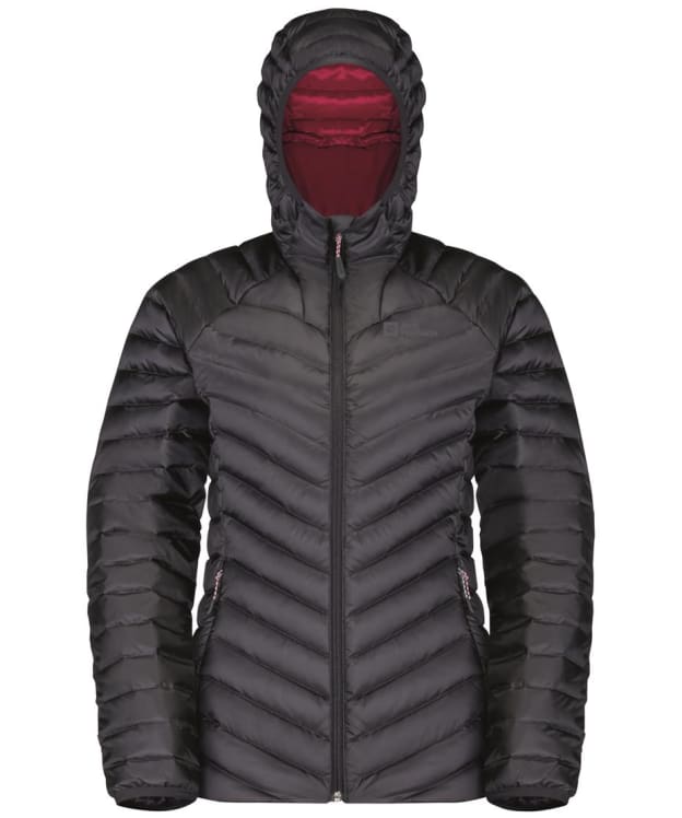 Women's Jack Wolfskin Passamini Down Hoody Water Repellent Jacket - Graphite