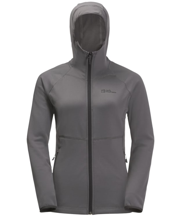 Women's Jack Wolfskin Kolbenberg Hooded Fleece Jacket - Dolphin