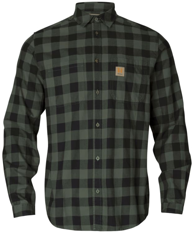 Men's Härkila Scandinavian Long Sleeve Shirt - Green Check