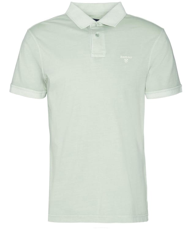 Men's Barbour Terra Dye Polo Shirt - Sea Foam