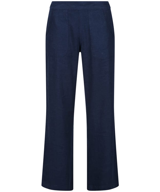 Women's Lily & Me Classic Linen Trousers - Navy
