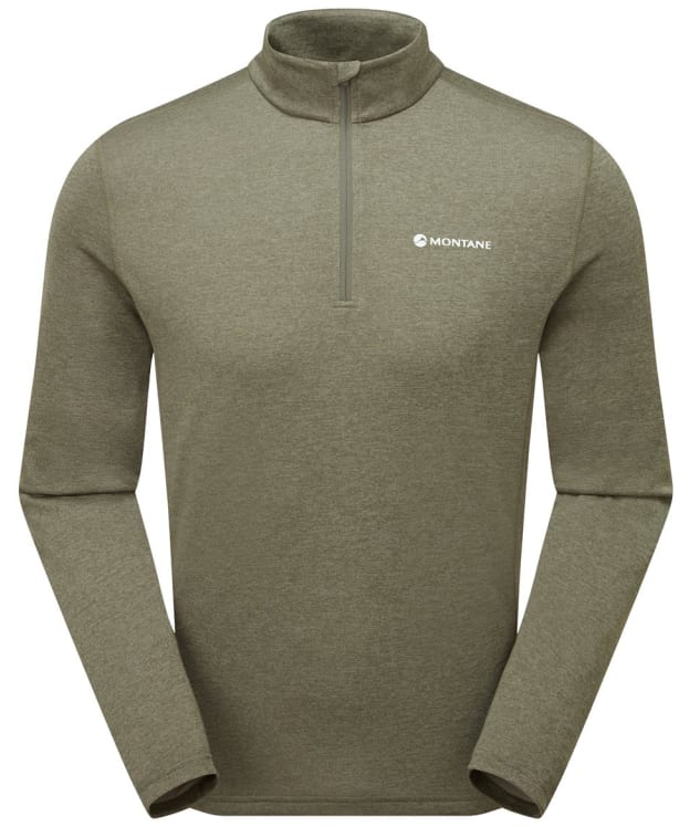 Men's Montane Dart Zip Neck Long Sleeve T-Shirt - Caper