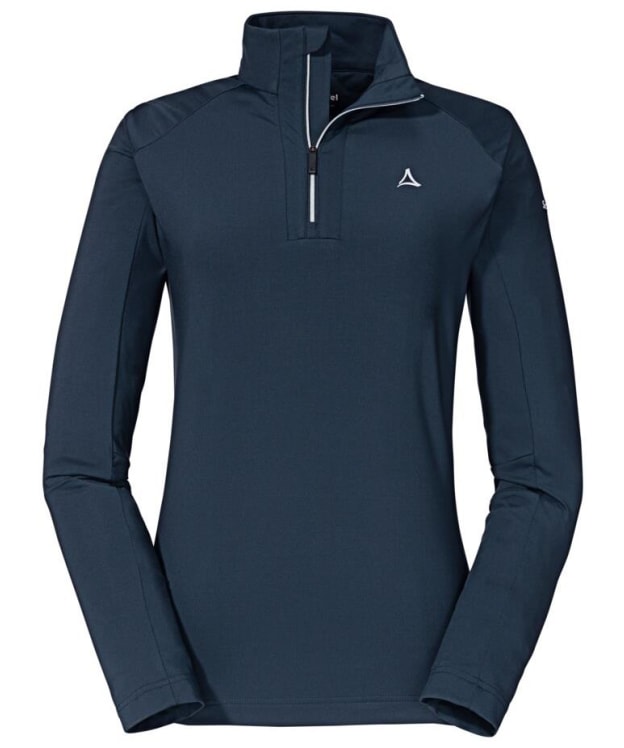 Women's Schöffel Ski Fiss Long Sleeve Zip Neck Base Layer - Navy Blazer
