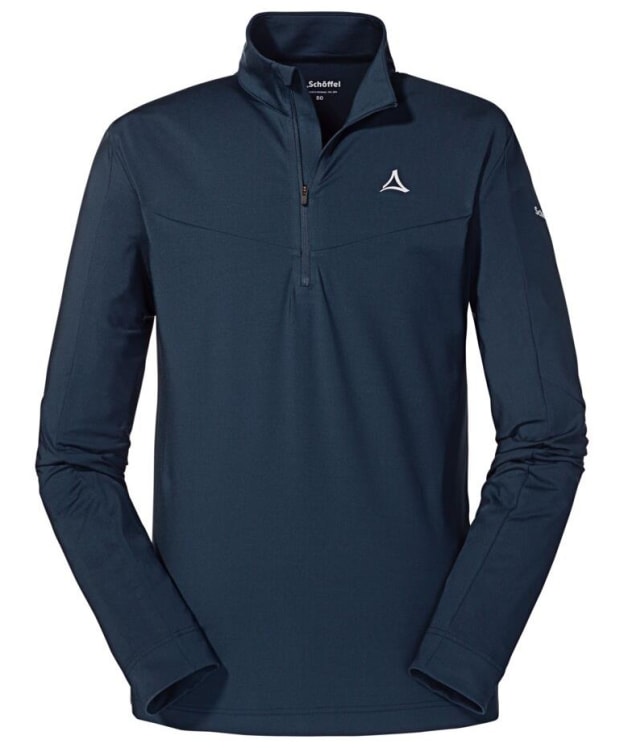Men's Schöffel Ski Fiss Long Sleeve Zip Neck Base Layer - Navy Blazer