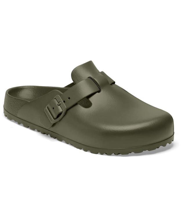 Women's Birkenstock EVA Lightweight Boston Clogs - Narrow Footbed - Khaki