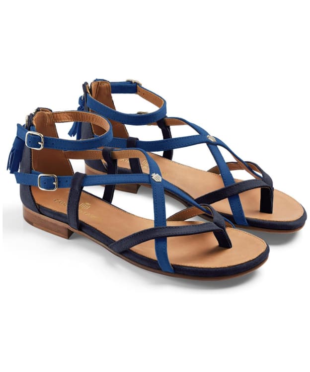 Women's Fairfax & Favor Brancaster Sandals - Porto Blue / Navy