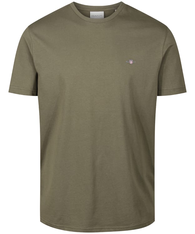 Men's GANT Regular Shield Short Sleeve Cotton T-Shirt - Juniper Green