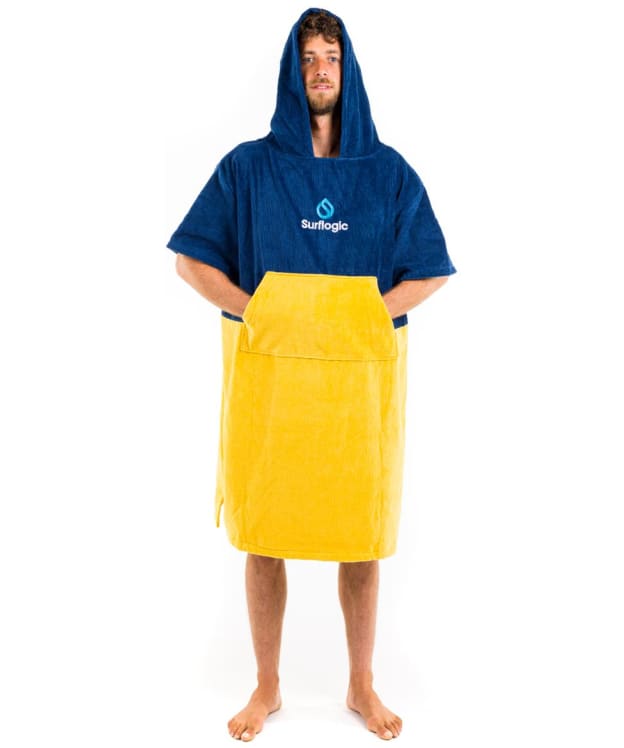 Surflogic Cotton Changing Poncho - Navy / Beige