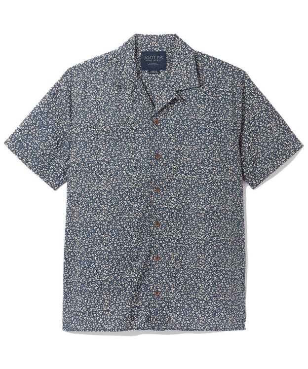 Men's Joules Revere Short Sleeved Shirt - Blue Ditsy