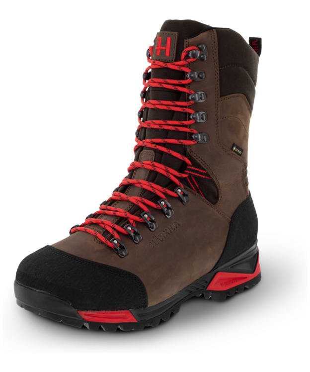 Men’s Härkila Forest Hunter Hi Gore-Tex Waterproof Leather Boots - Dark Brown