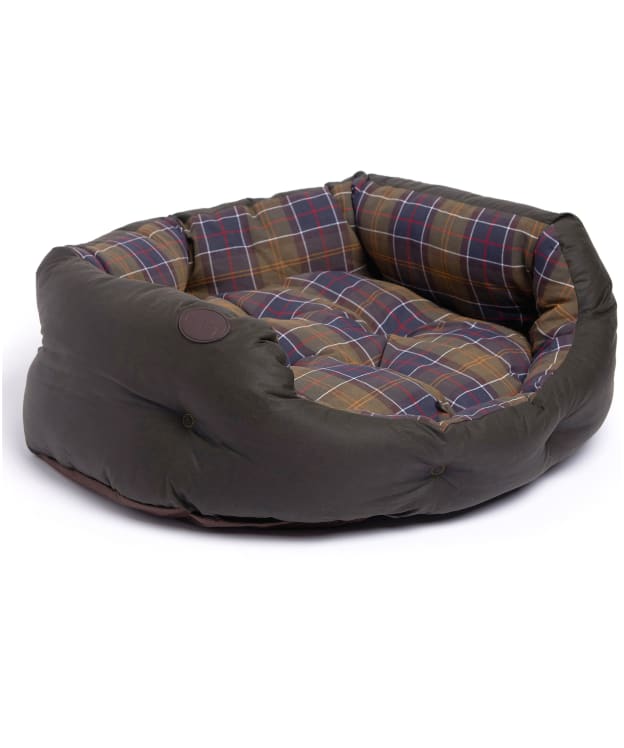 Barbour Wax Cotton Dog Bed 30" - Classic / Olive