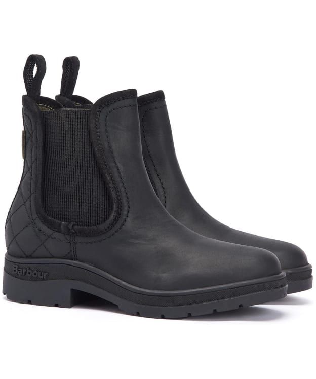 Women's Barbour Birch Waterproof Chelsea Boots - Black