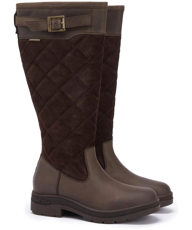 Women's Barbour Oak Tall Waterproof Boots - Brown