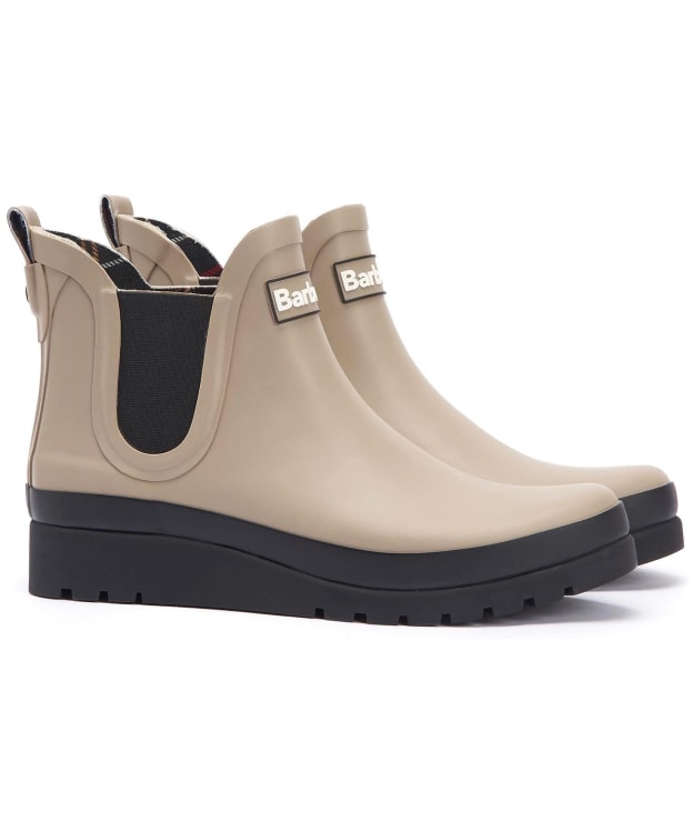 Women's Barbour Clifton Wedge Chelsea Wellingtons - Light Trench / Black