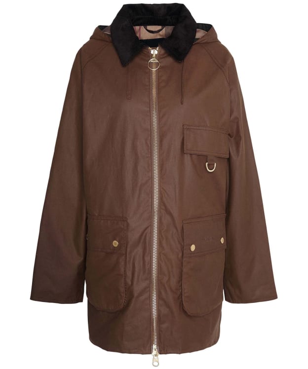 Women's Barbour Highclere Waxed Jacket - Bark / Muted