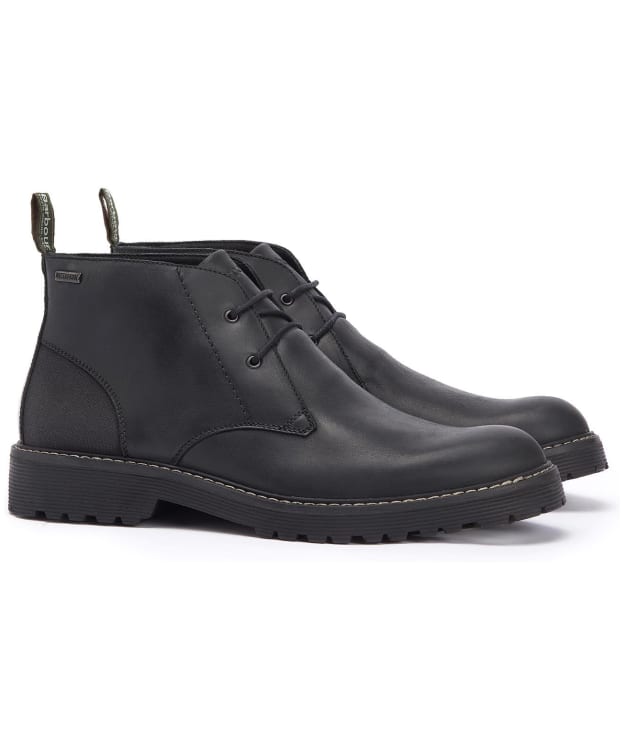Men's Barbour Maxwell Waterproof Chukka Boots - Black