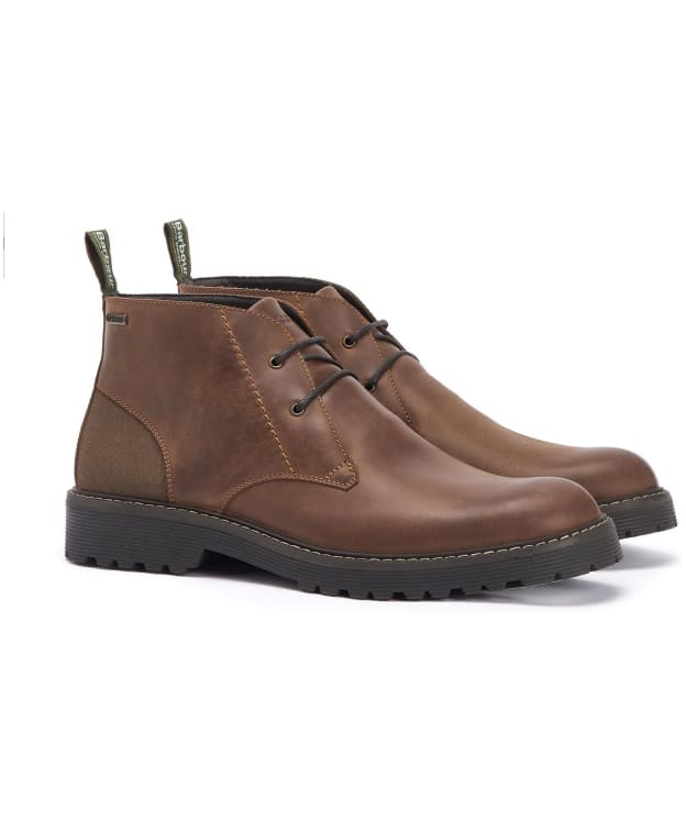 Men's Barbour Maxwell Waterproof Chukka Boots - Teak