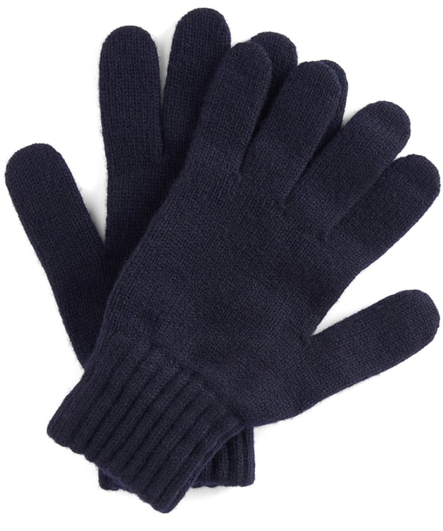 Barbour Lambswool Gloves - Navy