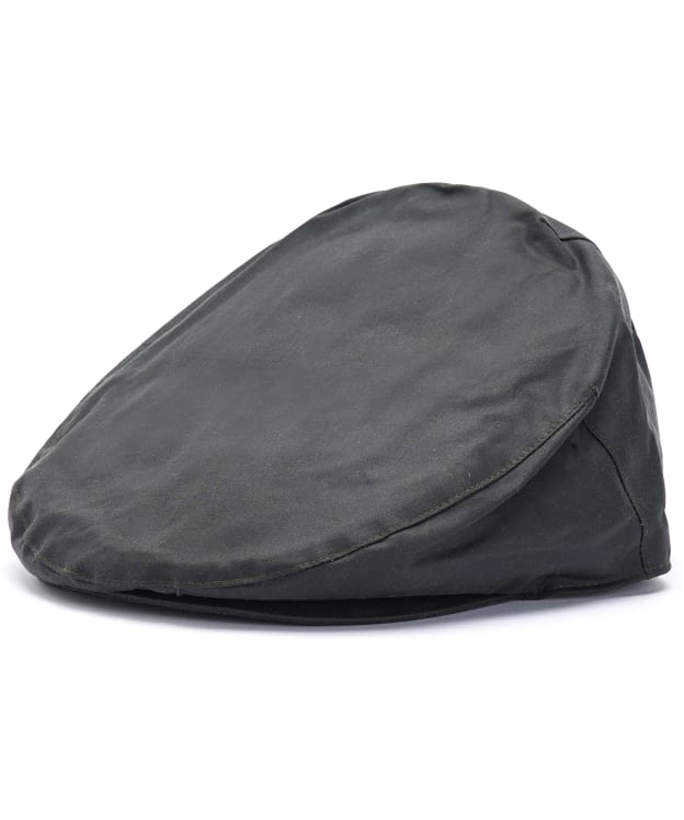 Men's Barbour Waxed Flat Cap - Sage