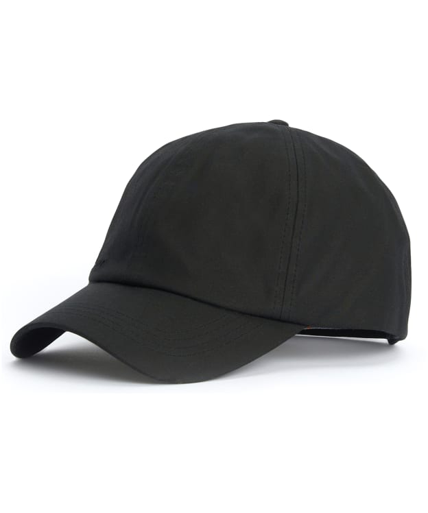Men's Barbour Waxed Sports Cap - Black