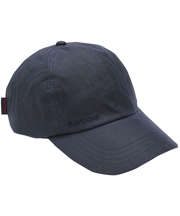 Men's Barbour Waxed Sports Cap - Navy