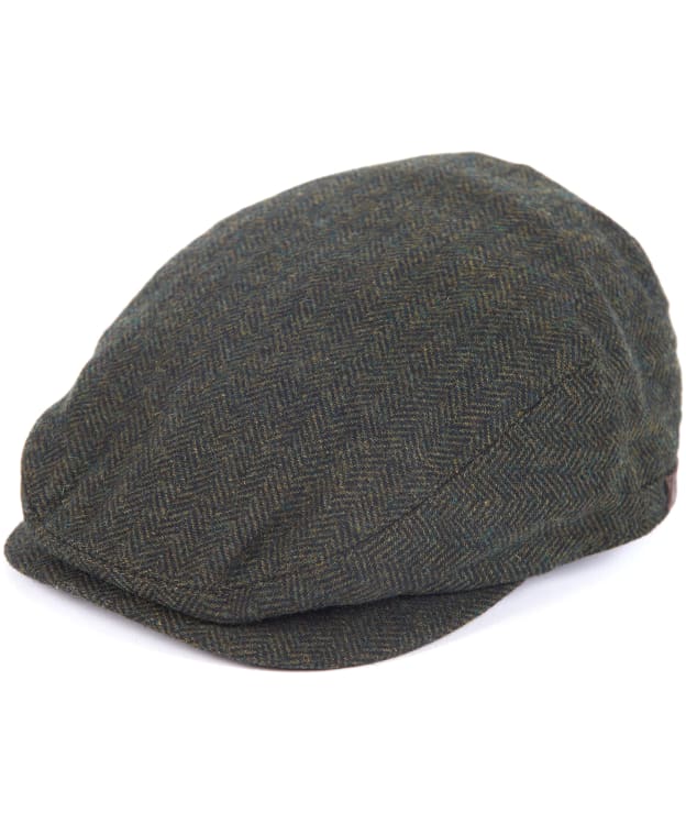 Men's Barbour Barlow Flat Cap - Olive