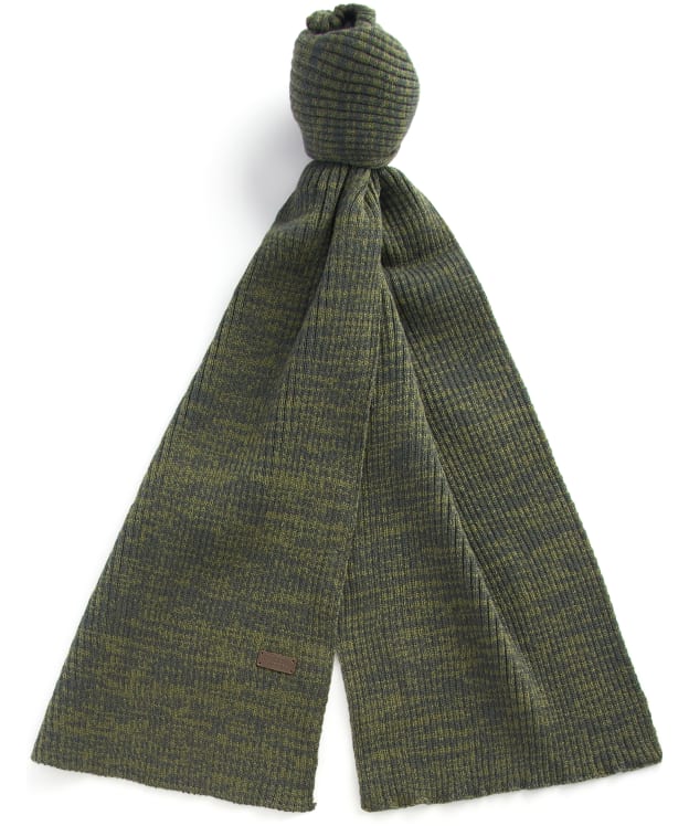 Men’s Barbour Crimdon Beanie and Scarf Gift Set - Olive