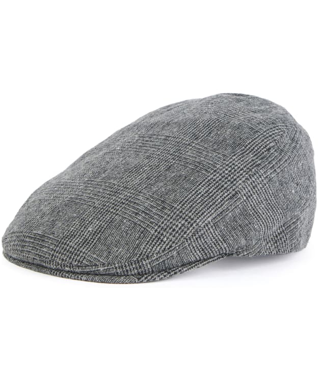 Men’s Barbour Cheviot Flat Cap - Charcoal Check