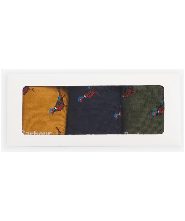 Men's Barbour Pheasant Sock Gift Box - Forest Mist