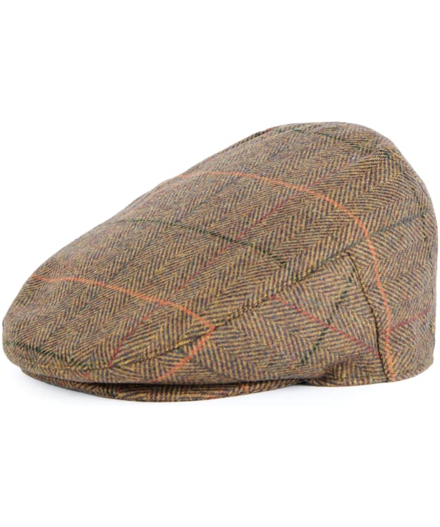 Men’s Barbour Wilkin Flat Cap - Olive / Orange / Red