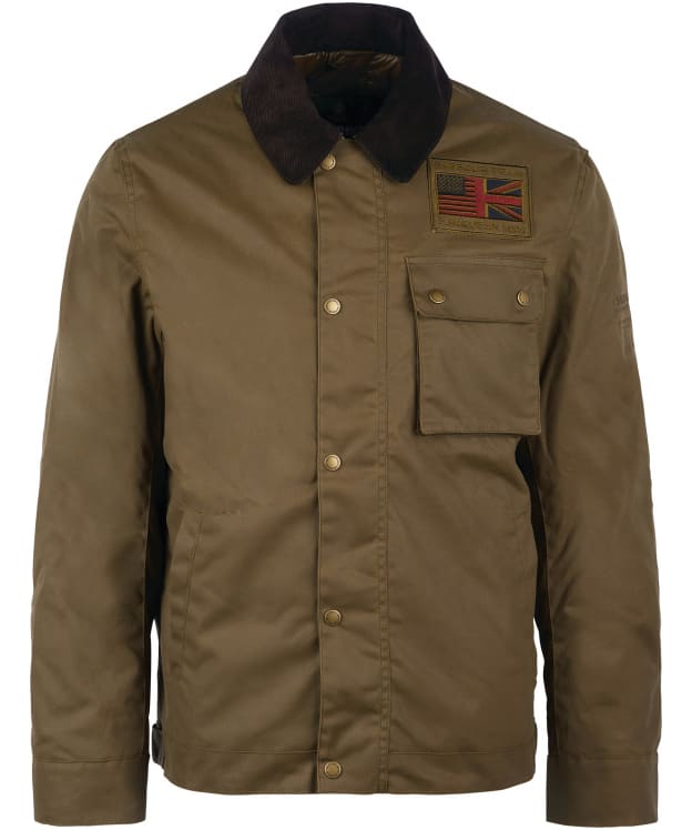 Men’s Barbour International Steve McQueen Workers Waxed Jacket - Sand