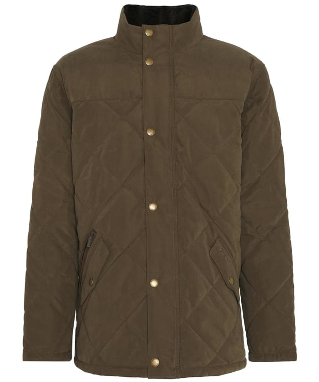 Men's Barbour Elter Quilted Jacket - Dark Olive