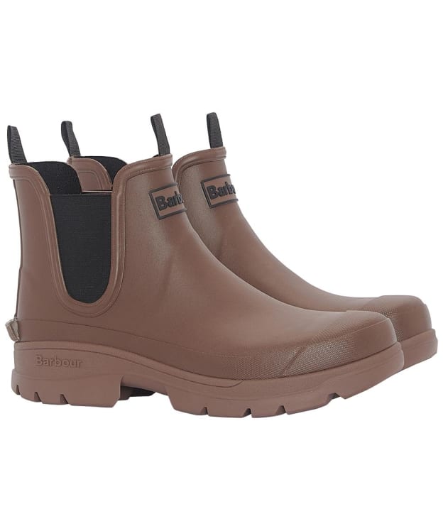 Men’s Barbour Nimbus Chelsea Wellington Boots - Dark Sand