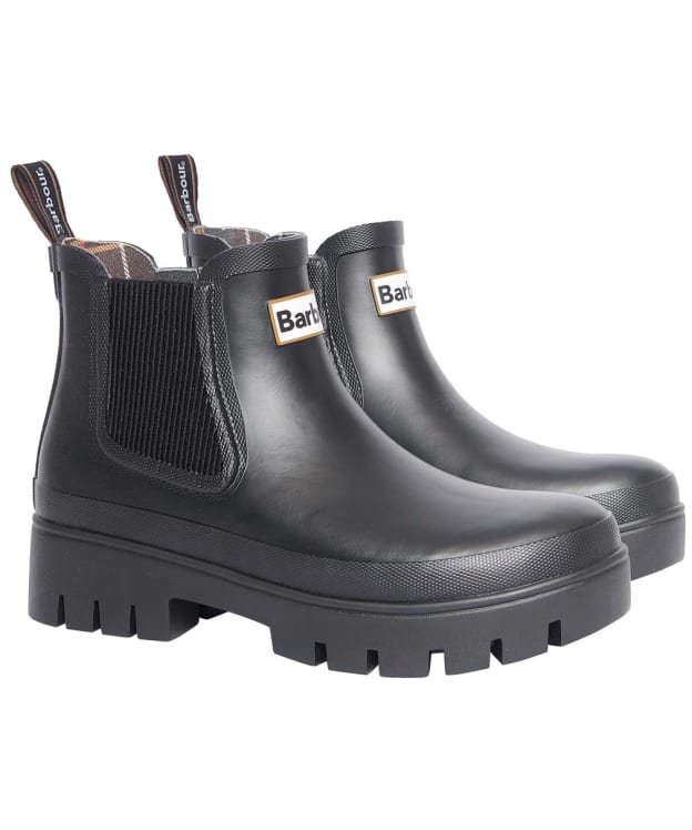 Women's Barbour Halton Chelsea Wellingtons - New Black