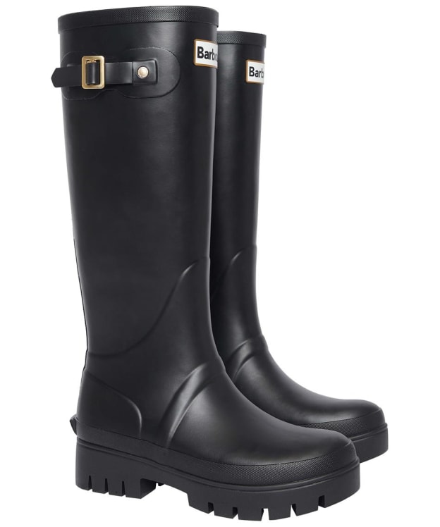 Women's Barbour Snowdon Tall Wellingtons - New Black