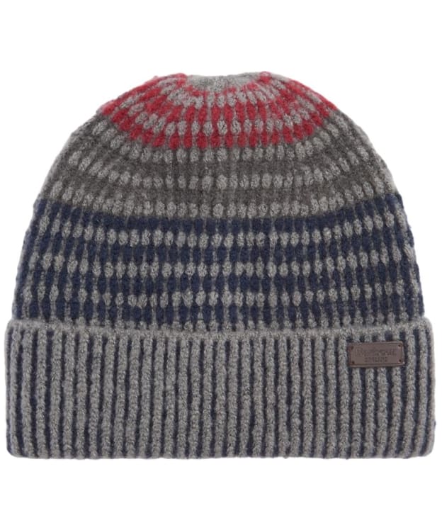 Men's Barbour Harray Beanie Hat - Blue Granite