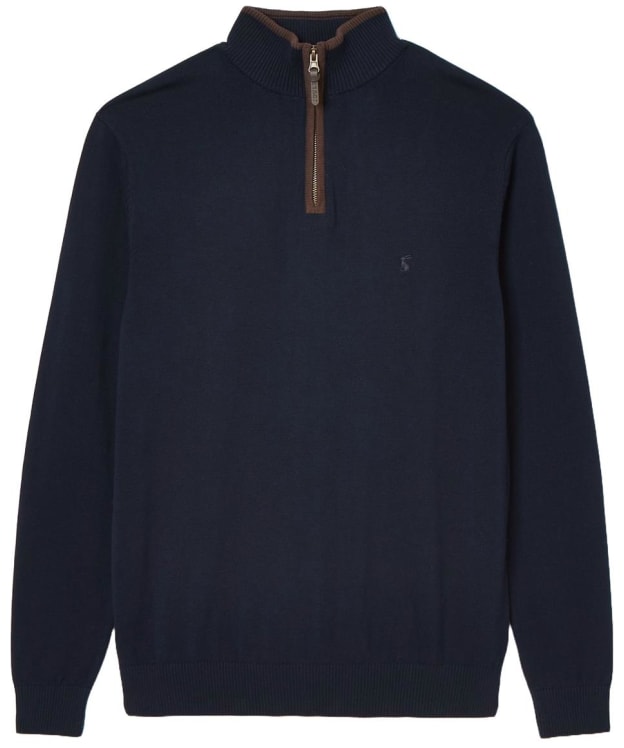 Men's Joules Hillside 1/4 Zip Funnel Neck Jumper - Navy