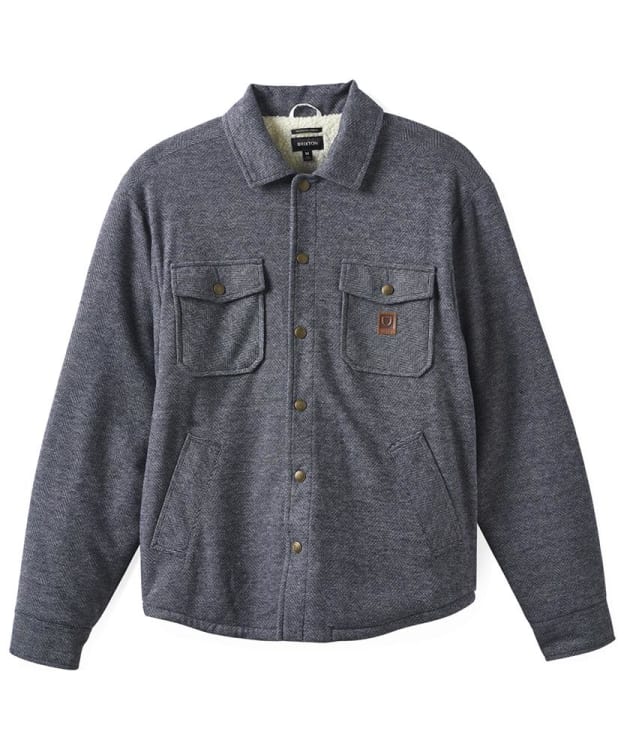 Men's Brixton Durham Sherpa Lined Jacket - Black Herringbone