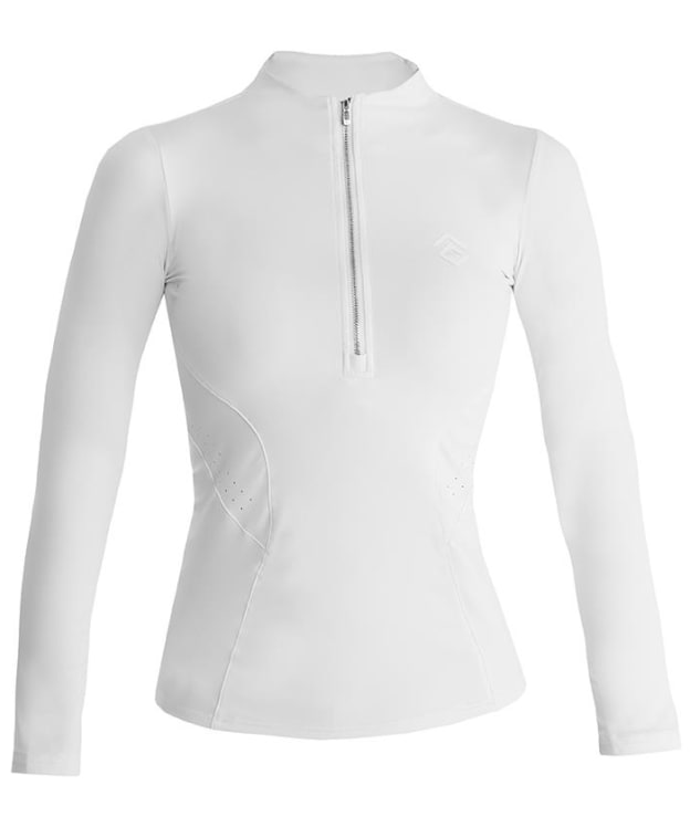 Women's Aztec Diamond Long Sleeve Base Layer - White