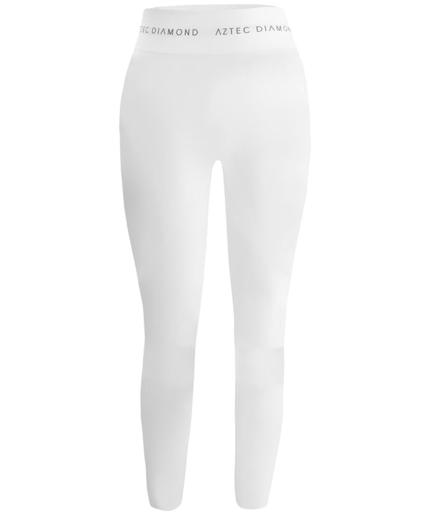 Women's Aztec Diamond Thermal Base Layer Leggings - White