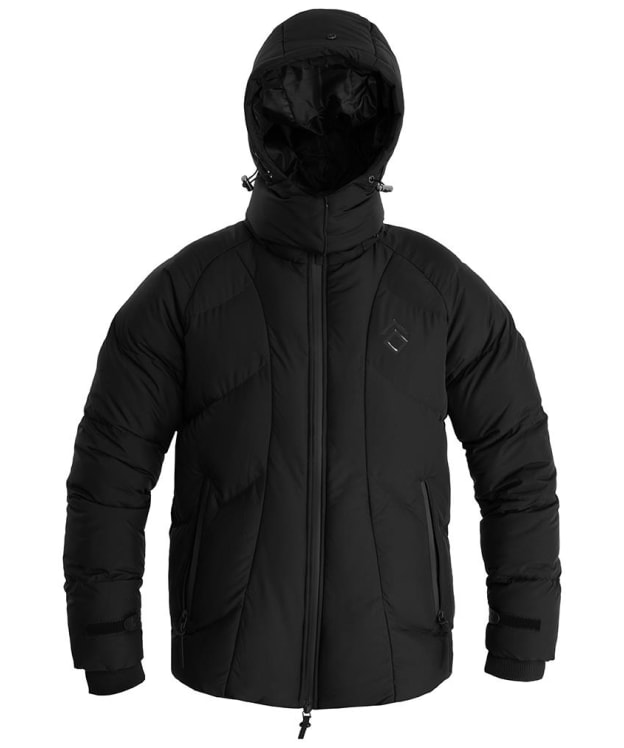 Women's Aztec Diamond Short Shower Proof Puffer Coat - Black
