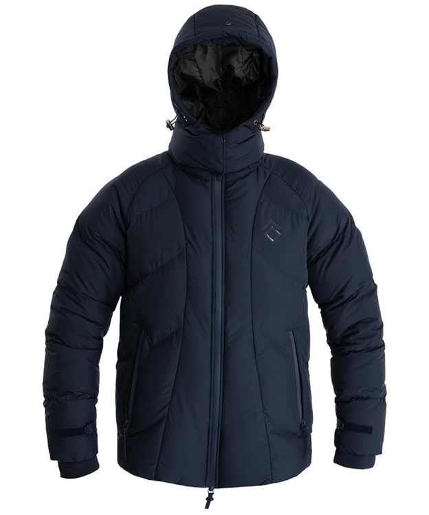 Women's Aztec Diamond Short Shower Proof Puffer Coat - Navy