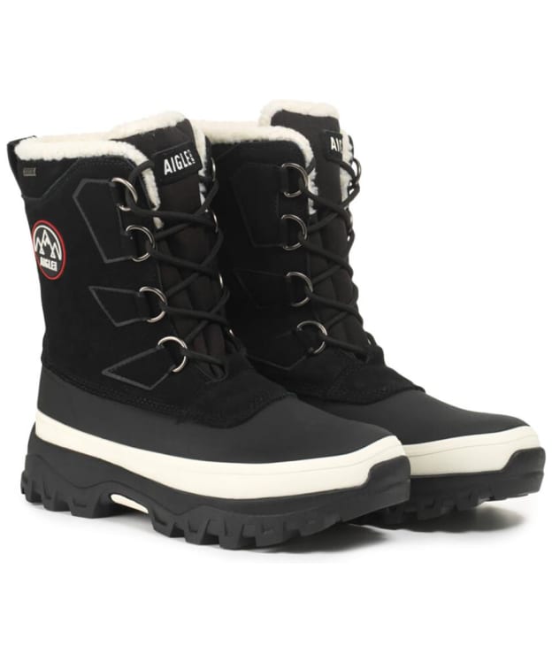 Men's Aigle Waterproof Snow Boots - Black