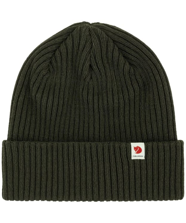 Fjällräven Ribbed Beanie Hat - Deep Forest