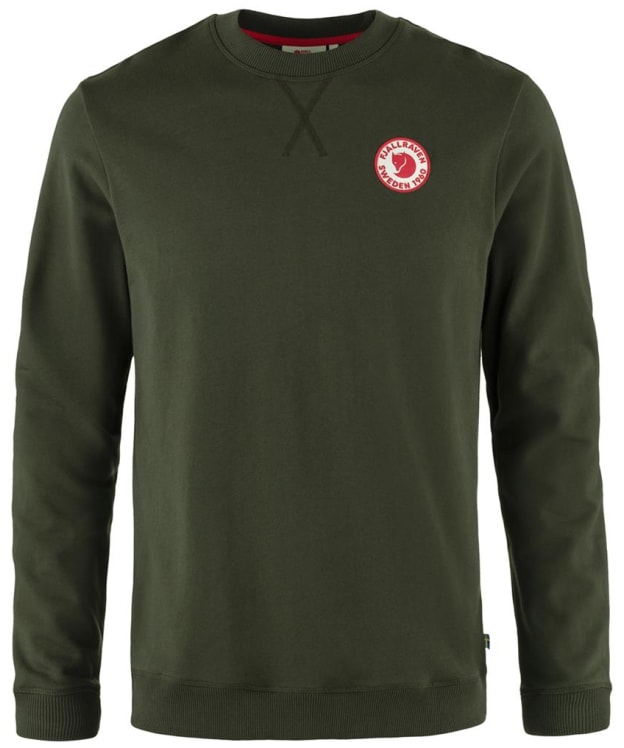 Men's Fjällräven 1960 Logo Badge Sweater - Deep Forest
