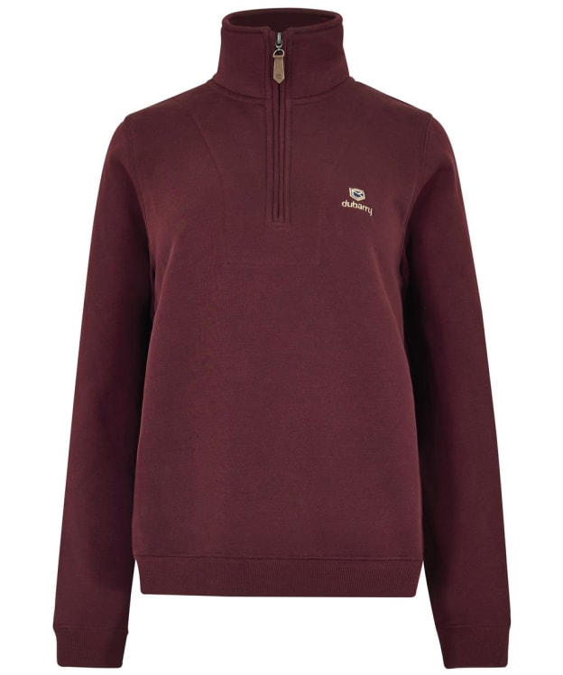 Women's Dubarry Castlemartyr 1/4 Zip Sweatshirt - Oxblood