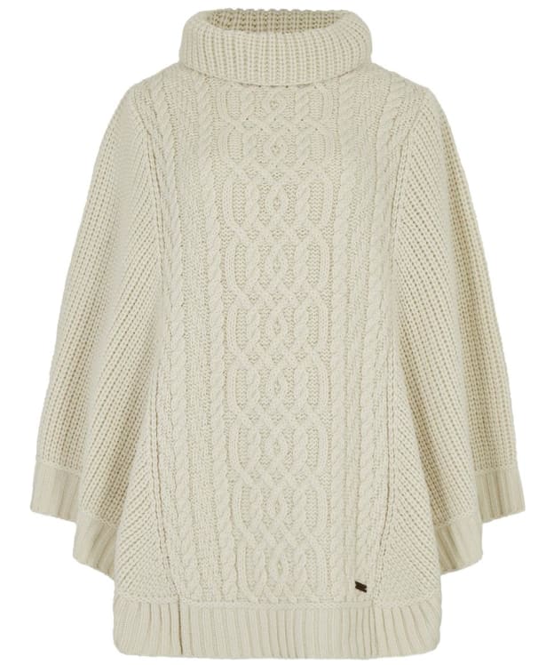 Women's Dubarry Kilronan Merino Wool Poncho - Cream