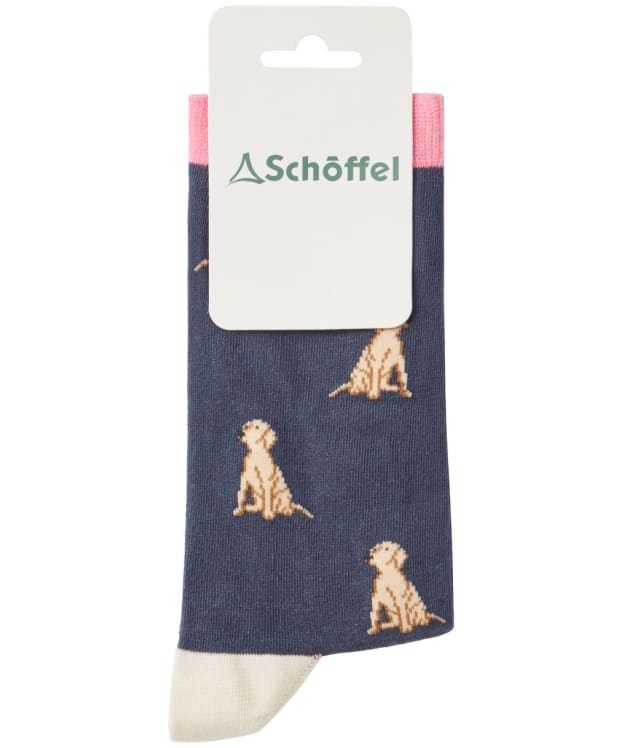 Women's Schöffel Single Cotton Socks - Navy Labrador