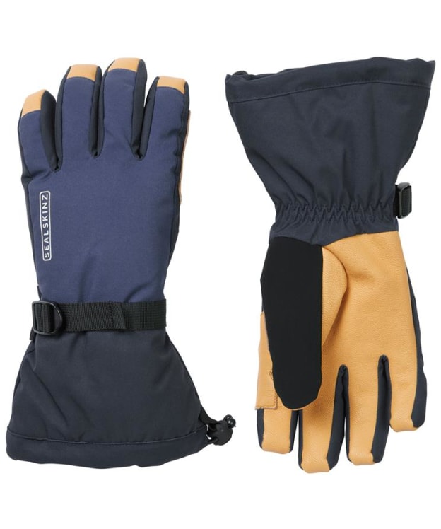 SealSkinz Fransham Waterproof Thermal Ski Gauntlet - Blue